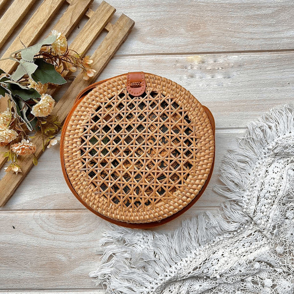 Classic Handwoven Rattan Bag