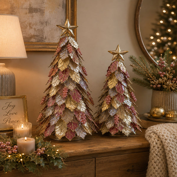 Capiz Christmas Tree - Old Rose - 18" & 23"