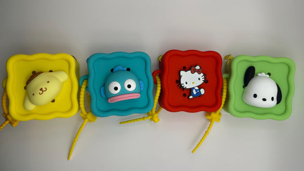 Silicone Sanrio Charm Square Wallet