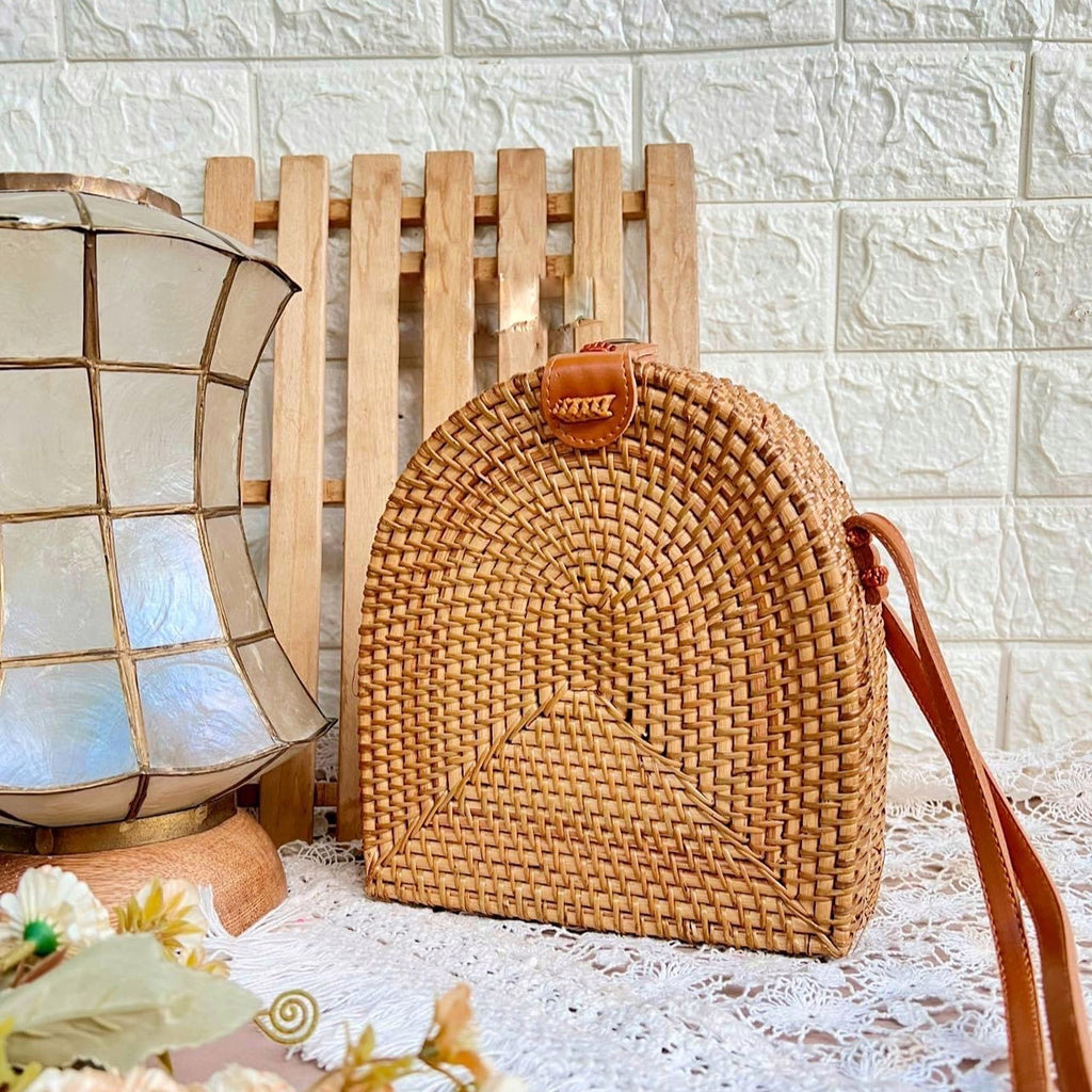 Arch Authentic Bali Handwoven Rattan Bag