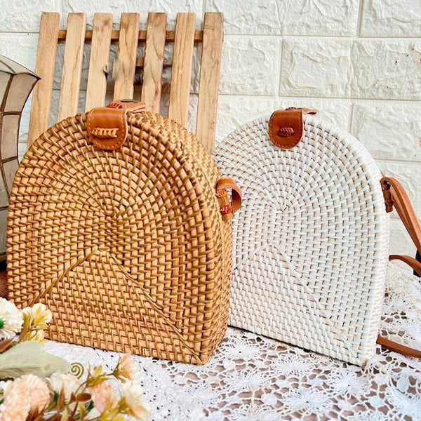 Arch Authentic Bali Handwoven Rattan Bag