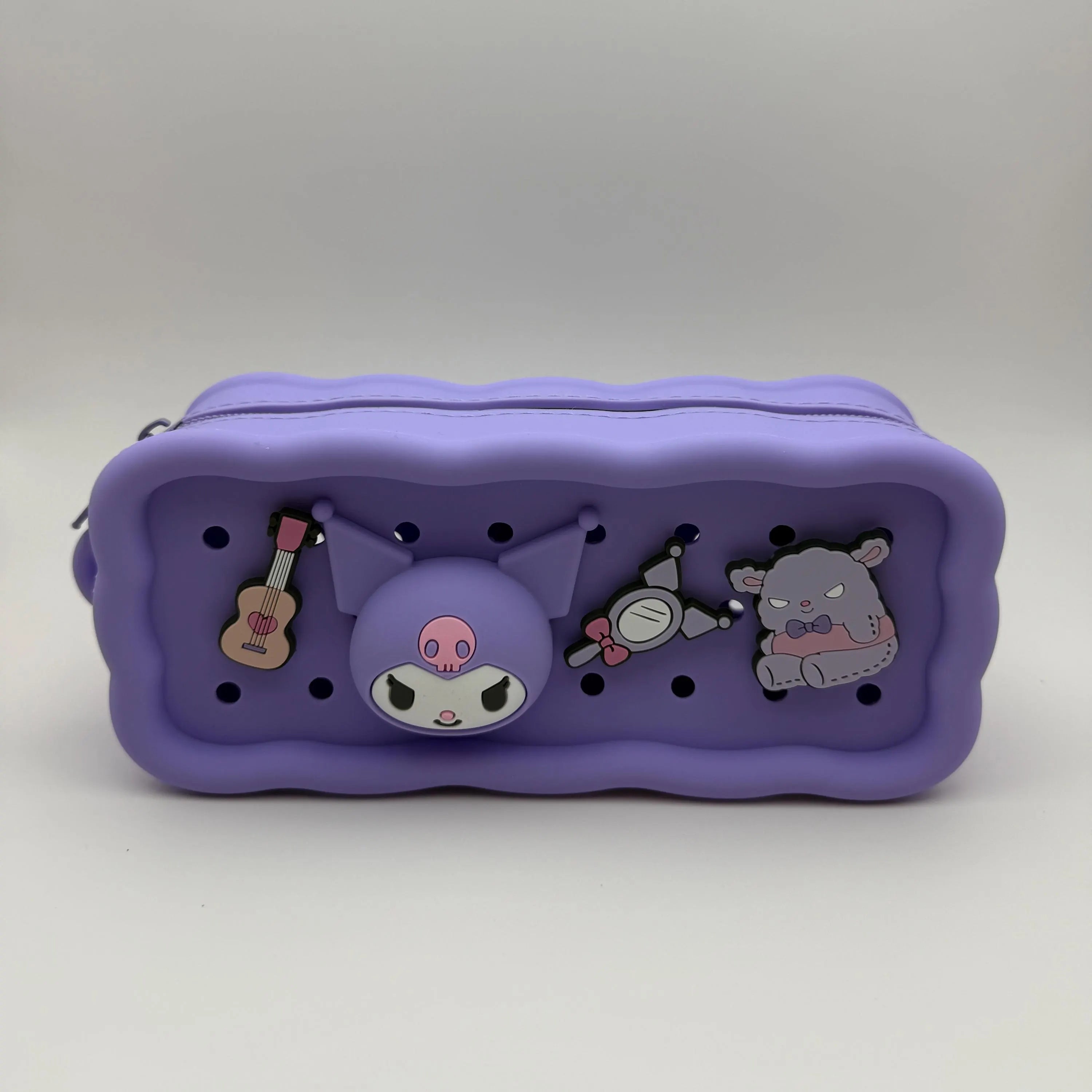 Silicone Kuromi Charm Pencil Pouch