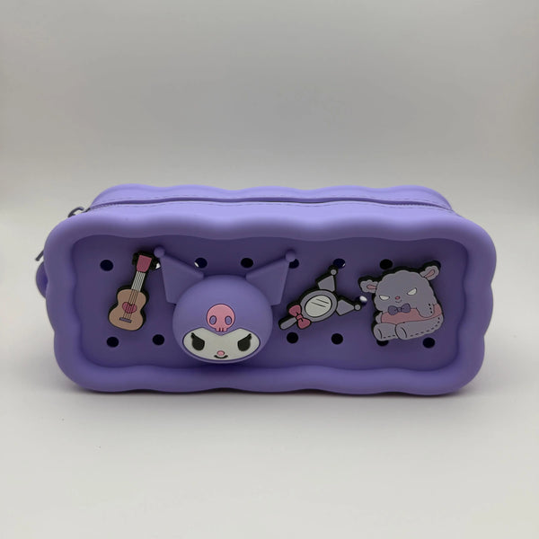 Silicone Kuromi Charm Pencil Pouch
