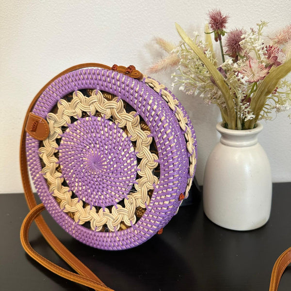 Double Braid Authentic Bali Handwoven Rattan Bag