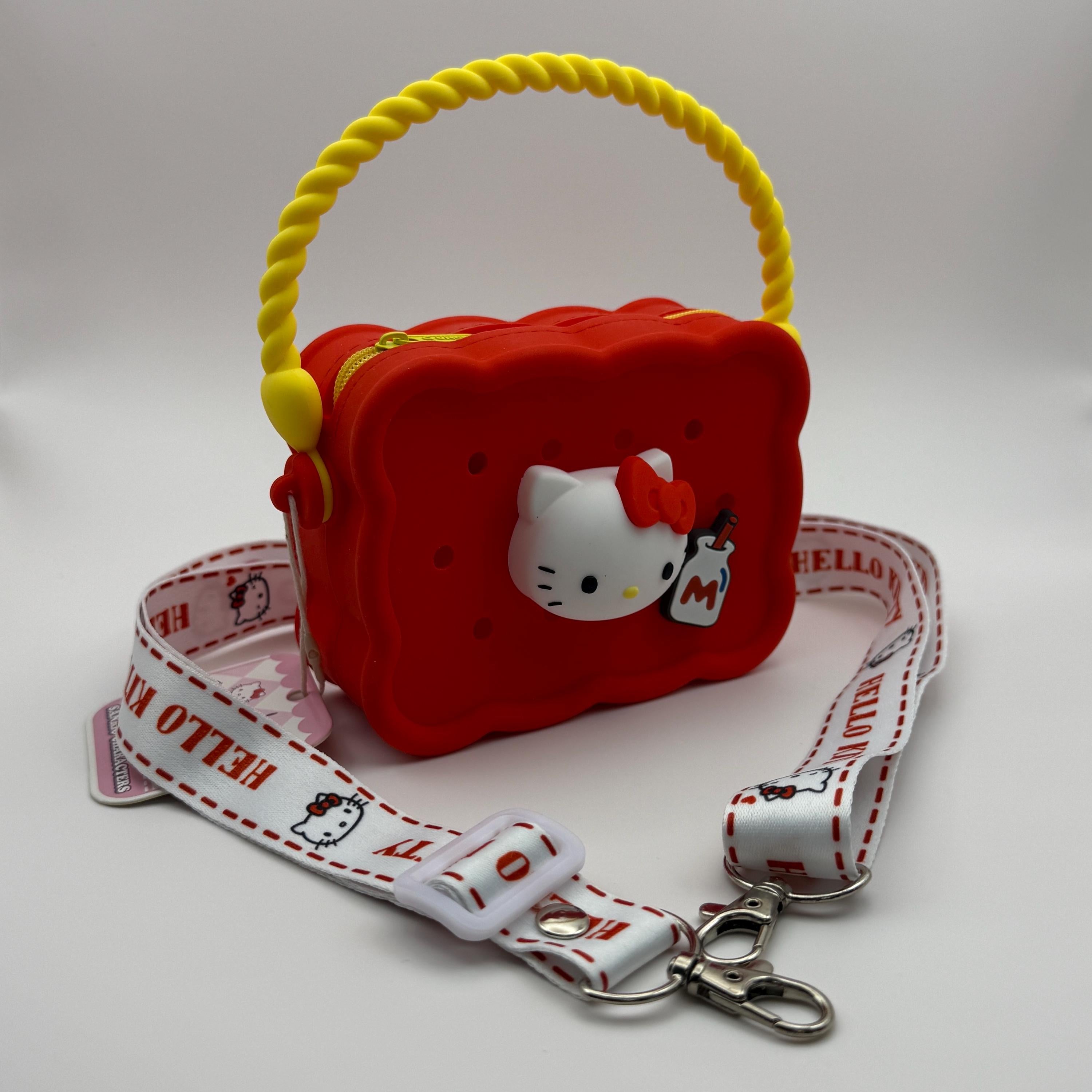 Hello Kitty Silicone Rectangular Kid Shoulder Jelly Bag