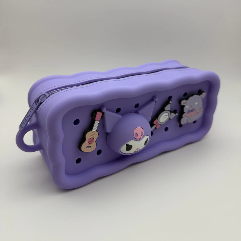 Silicone Kuromi Charm Pencil Pouch