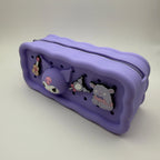 Silicone Kuromi Charm Pencil Pouch