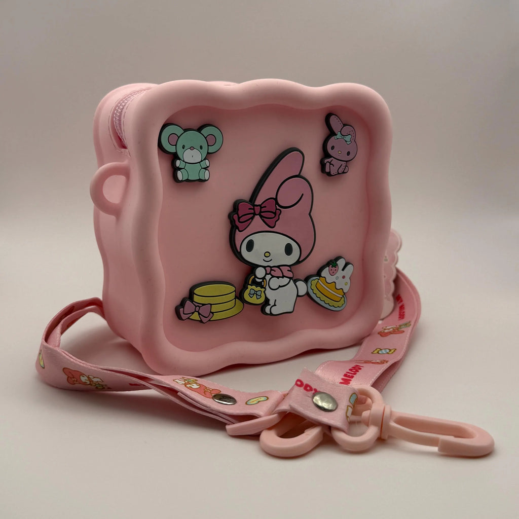 Sanrio Nickelodeon Silicone Square Sling Jelly Bag