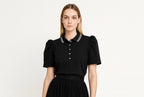Intramuros Noir - Polo Filipiniana Top