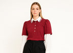 Maharlika Rogue - Red Polo Filipiniana Top