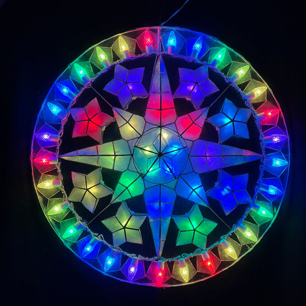 Smart Tala LED Capiz Parol - Christmas Star Lantern