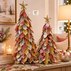 Capiz Christmas Tree - Old Rose - 18" & 23"