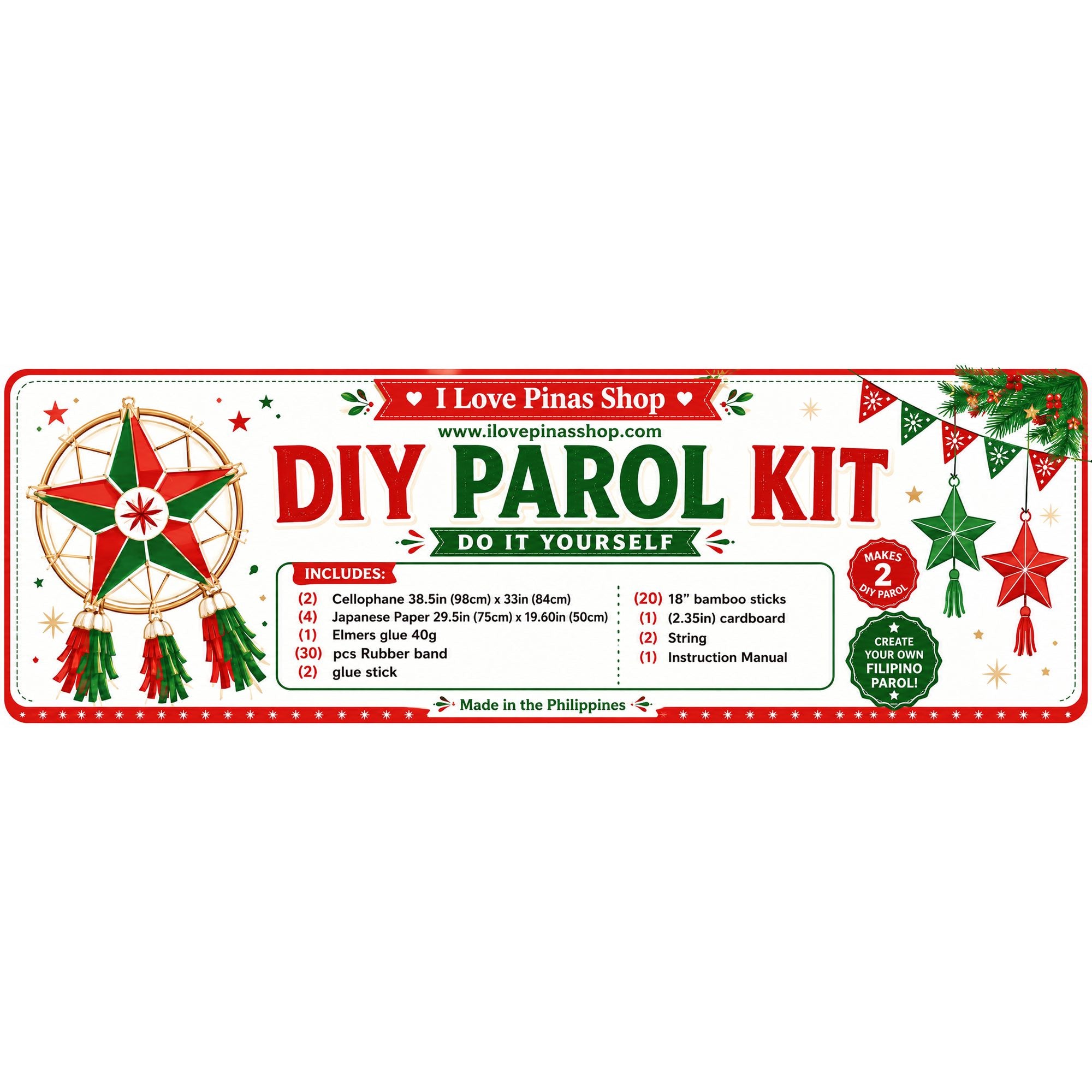 DIY Parol Kit- Set of 2