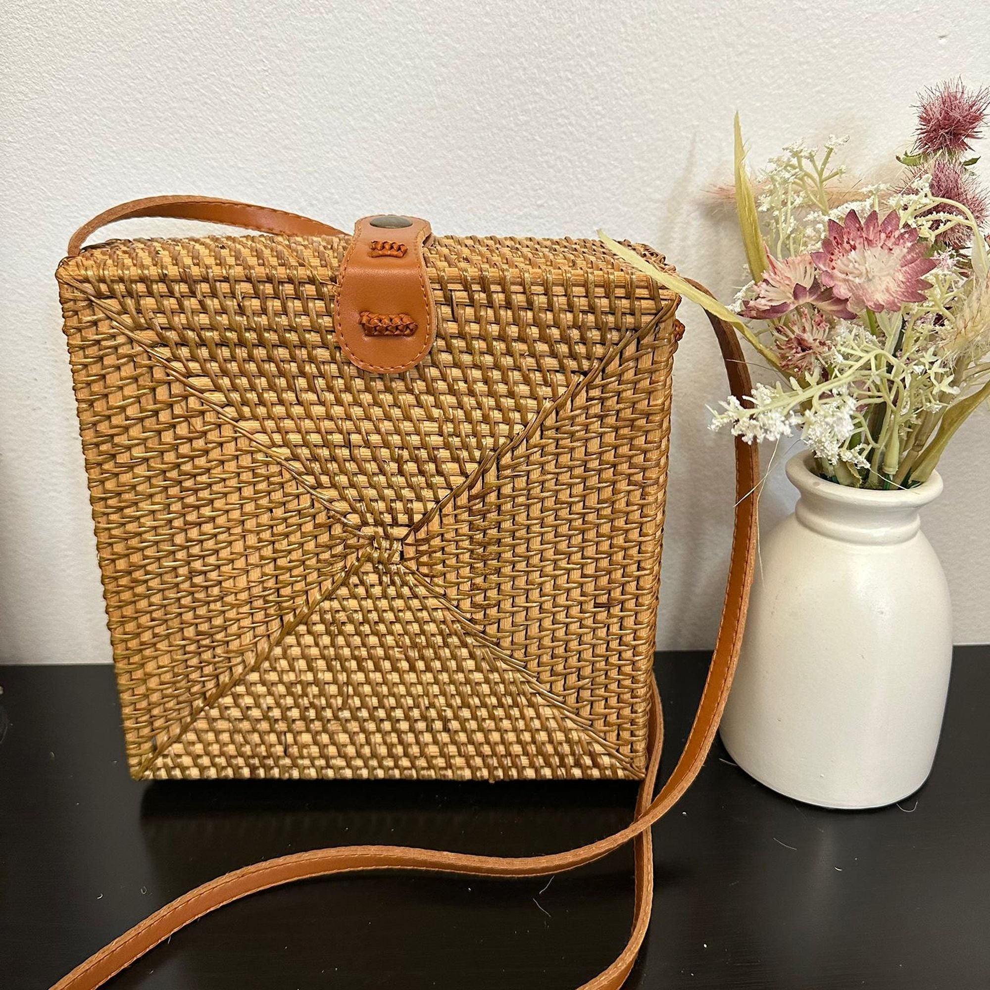 Envelope Authentic Bali Handwoven Rattan Bag