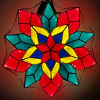Sampaguita Capiz Parol – Colored LED Christmas Filipino Lantern