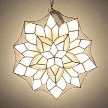Sampaguita Capiz Parol – White LED Christmas Filipino Lantern