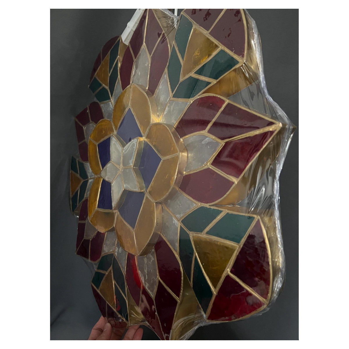 Sampabell Design Capiz Parol – Colored LED Christmas Filipino Lantern