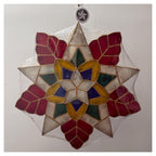 Merry Starlight Capiz Parol– Colored LED Christmas Star Lantern | Authentic Handmade Capiz Shell Decor