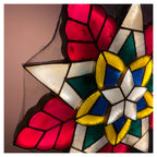 Merry Starlight Capiz Parol– Colored LED Christmas Star Lantern | Authentic Handmade Capiz Shell Decor