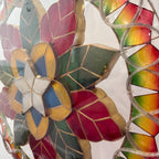 Classic Mistletoe Parol – Colored LED Christmas Star Lantern | Authentic Handmade Capiz Shell Decor