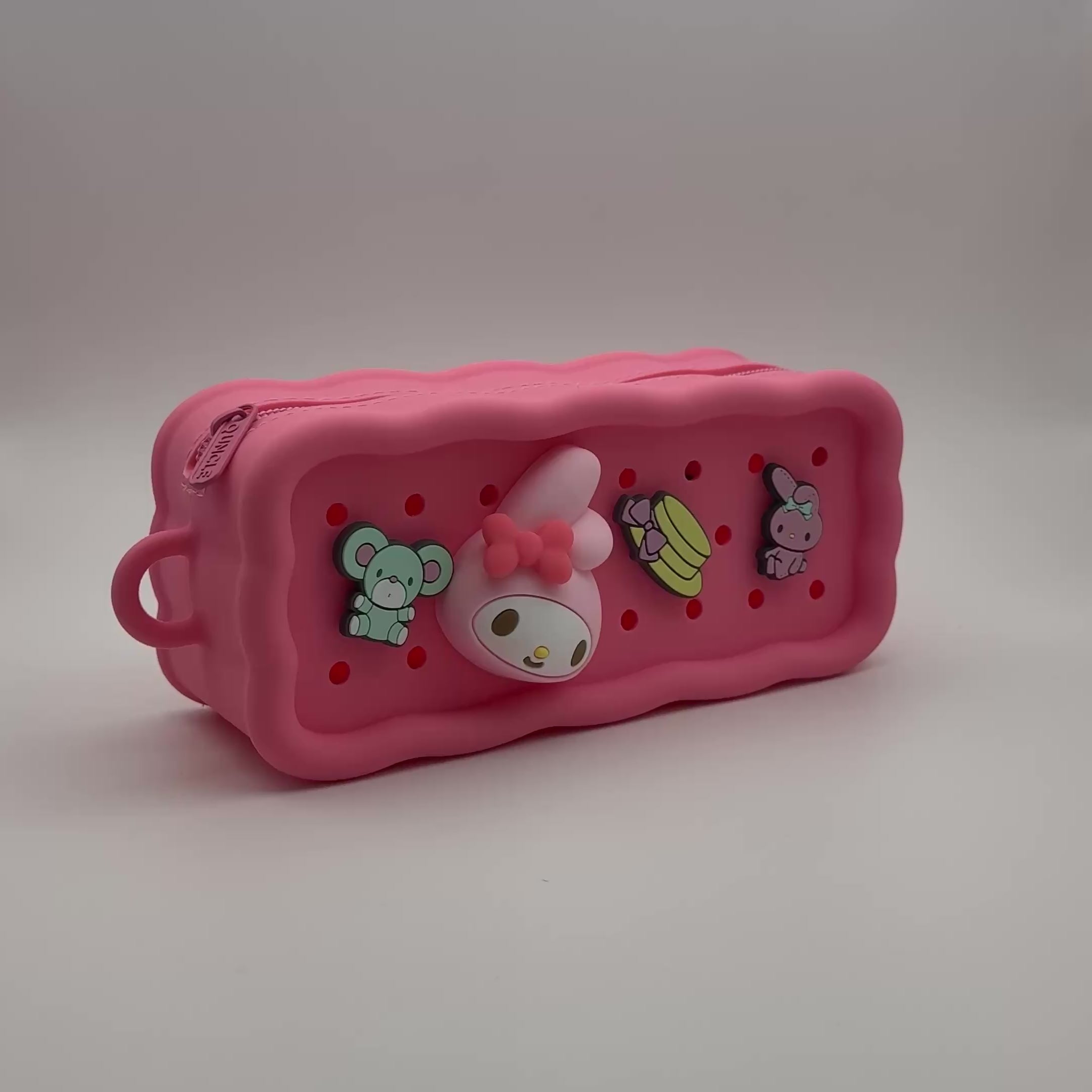 Silicone My Melody Charm Pencil Pouch