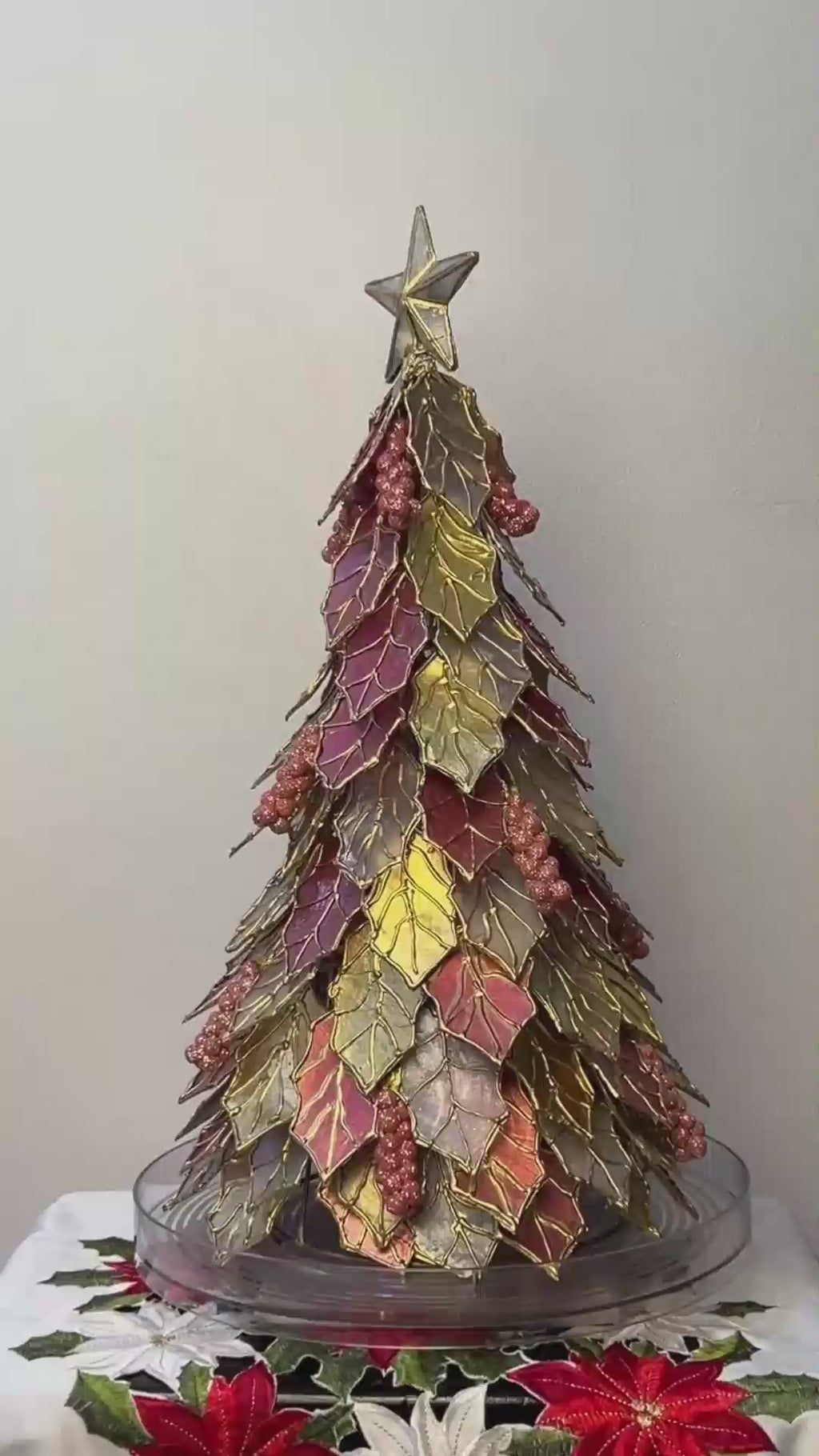Capiz Christmas Tree - Old Rose - 18" & 23"
