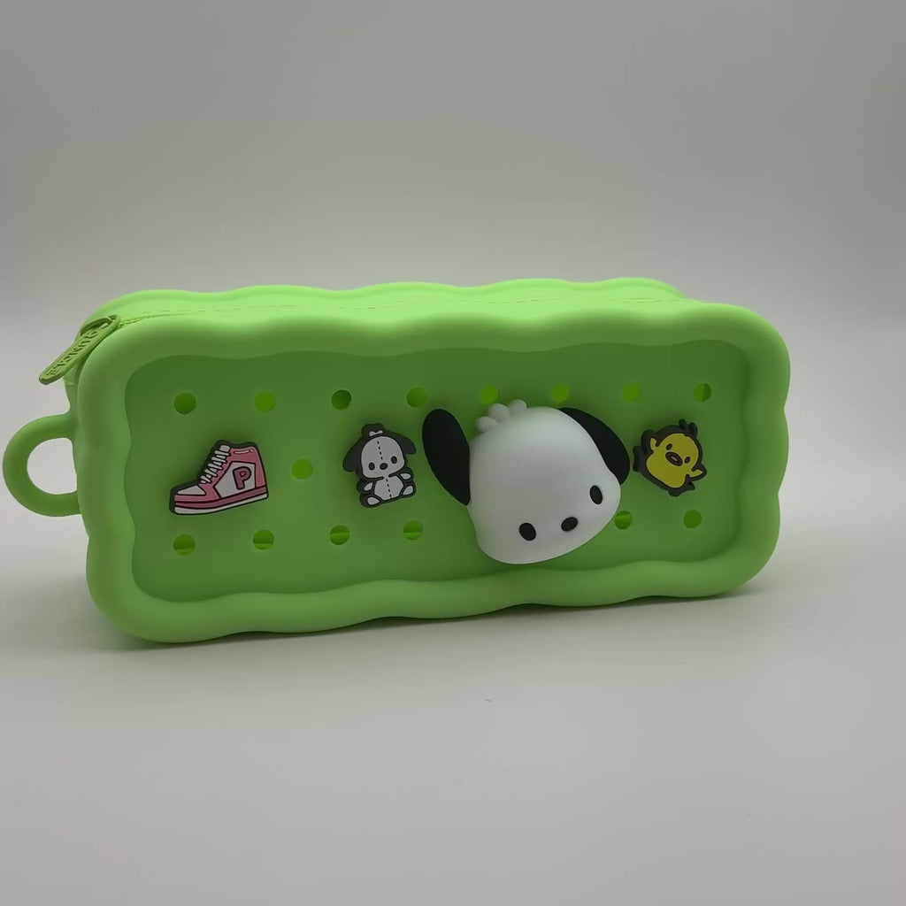 Silicone Pochacco Charm Pencil Pouch