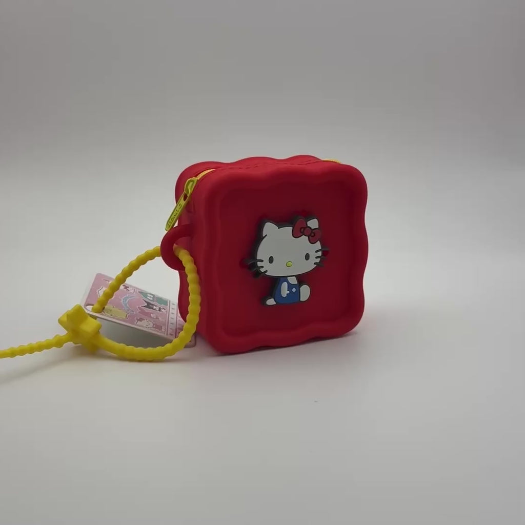 Silicone Sanrio Charm Square Wallet
