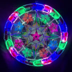 Rainbow Tala Capiz Parol – Colored LED Christmas Filipino Lantern